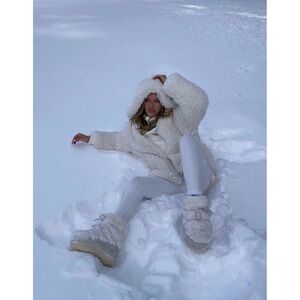 ZARA FAUX FUR HOODED JACKET